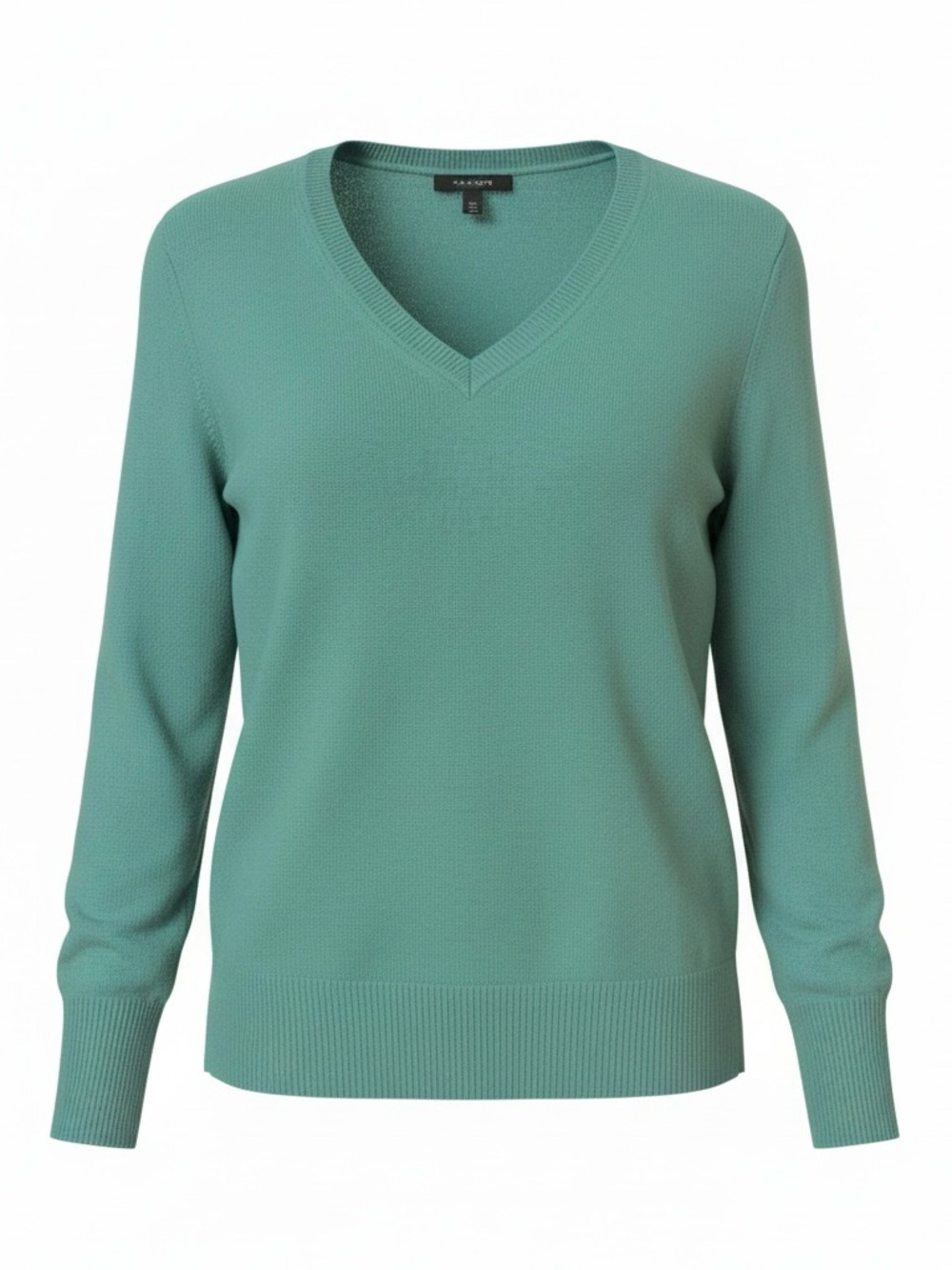 Tahari Cashmere V-Neck Sweater in Mint Green Size XL✨